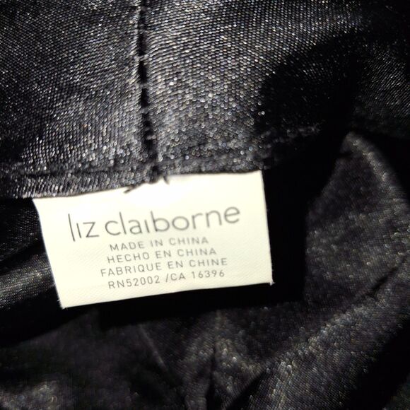 Liz Claiborne Vtg Black Suede Visor Cap Newsboy, Cabbie Hat Y2K - Picture 3 of 12